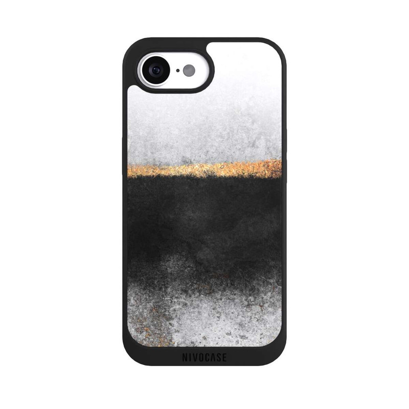 iPhone 16e NIVOpure Soot and Gold Print