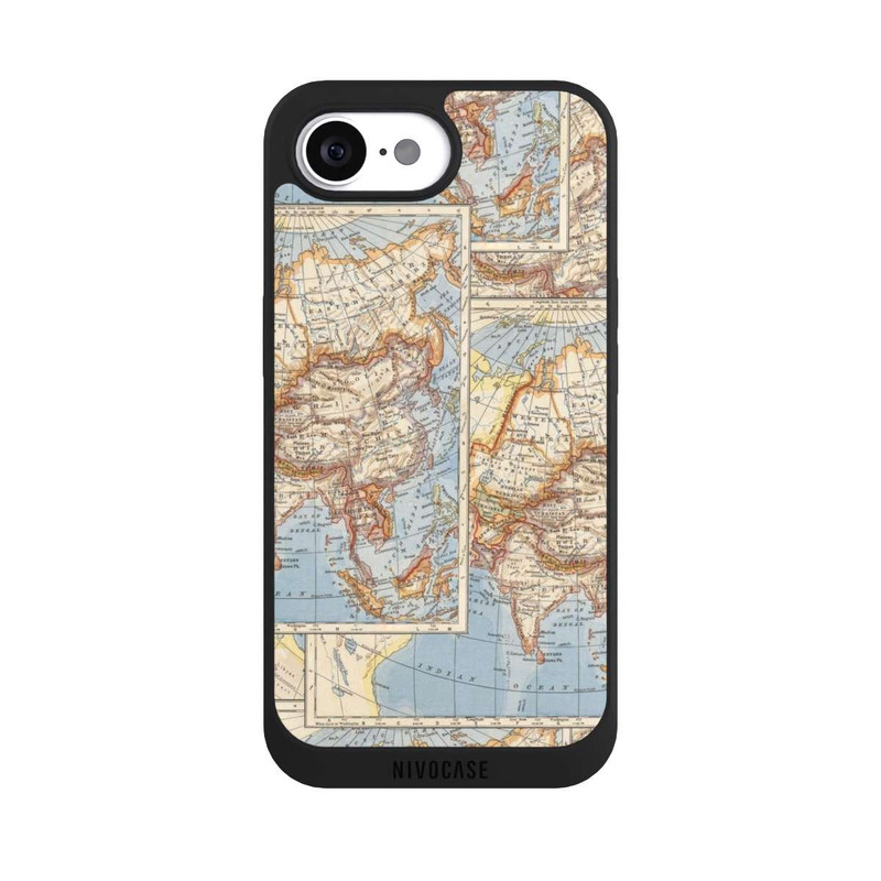 iPhone 16e NIVOpure World Map Vintage