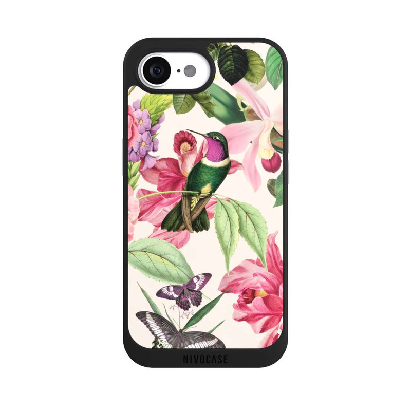 iPhone 16e NIVOpure Kolibris und Rosen