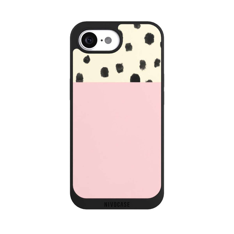 iPhone 16e NIVOpure Punkte und Rosa