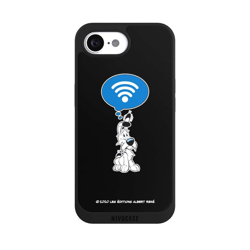 iPhone 16e NIVOpure Idefix W-LAN - Schwarz Hintergrund