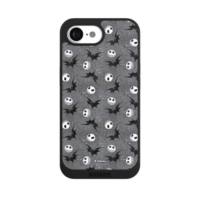 iPhone 16e NIVOpure Jack Grey Pattern Tim Burtons Nightmare before Christmas
