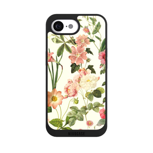 Apple iPhone 16e NIVOpure Fleurs sauvages sur jaune clair