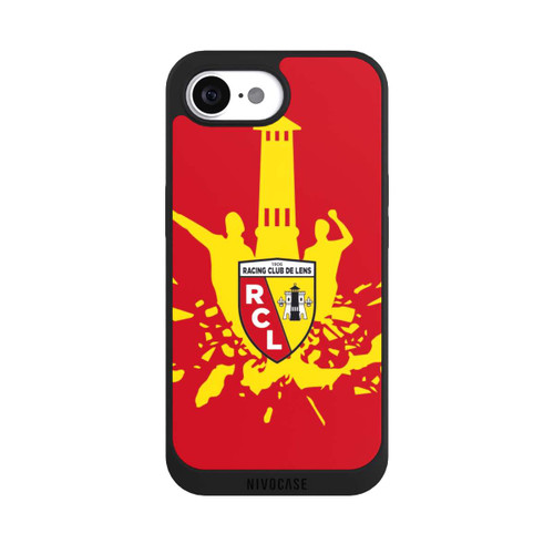 Apple iPhone 16e NIVOpure RC Lens Tour jaune sur rouge