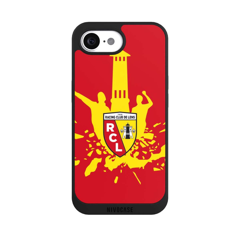 iPhone 16e NIVOpure RC Lens Tower Yellow on Red