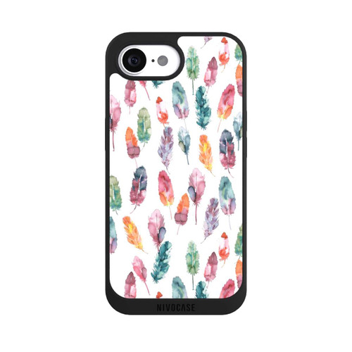 Apple iPhone 16e NIVOpure Boho Watercolor Feathers