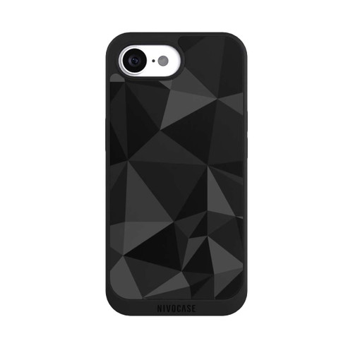 Apple iPhone 16e NIVOpure Motif Polygone Noir