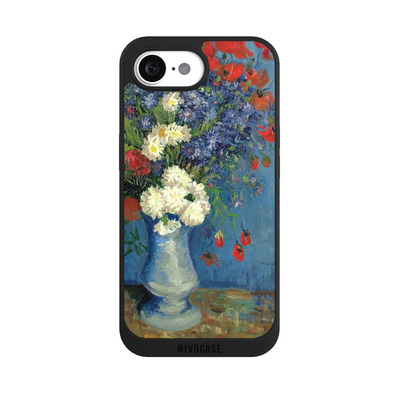 iPhone 16e NIVOpure Still Life Vase with Cornflowers and Poppies by Vincent Van Gogh