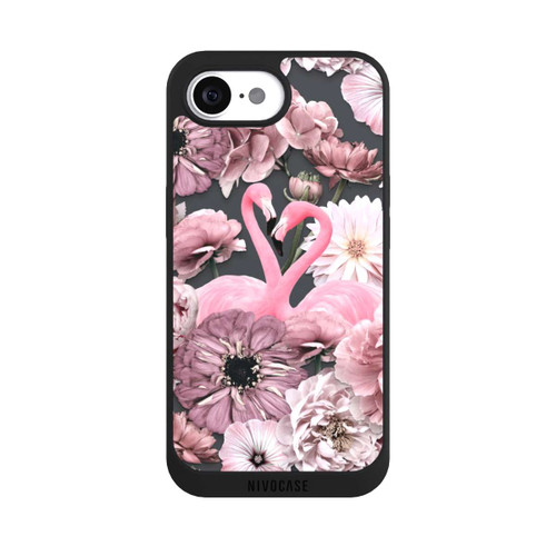 Apple iPhone 16e NIVOpure Flamingos in Blumen Muster
