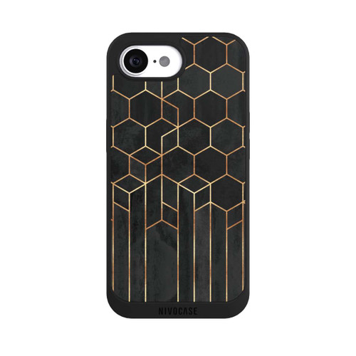 Apple iPhone 16e NIVOpure Schwarze Sechsecke