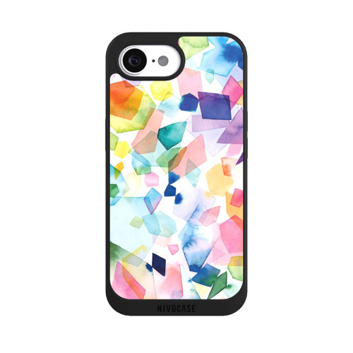 Apple iPhone 16e NIVOpure Diamants de pierres précieuses aquarelle colorées