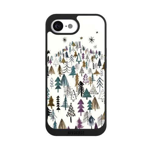 Apple iPhone 16e NIVOpure Montagne Arbres Forêt Violet