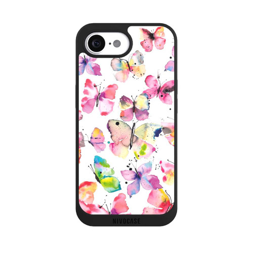 Apple iPhone 16e NIVOpure Papillons de printemps aquarelle