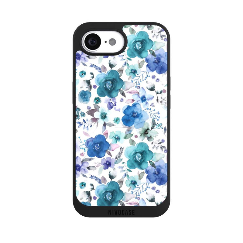 iPhone 16e NIVOpure Winterblumensträuße Blau