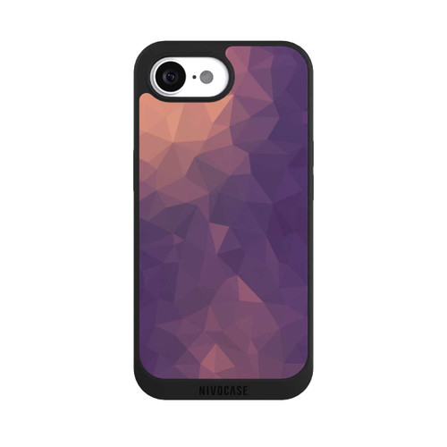 Apple iPhone 16e NIVOpure Polygonal Mosaic Rot/Violett
