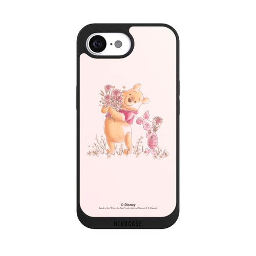 Apple iPhone 16e NIVOpure Winnie &amp; Porcinet avec des Fleurs