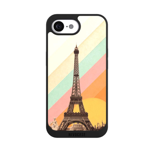 Apple iPhone 16e NIVOpure Tour Eiffel arc-en-ciel