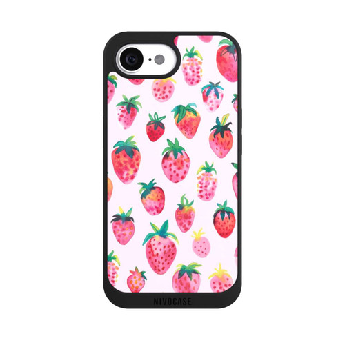 Apple iPhone 16e NIVOpure Fraises aquarelles