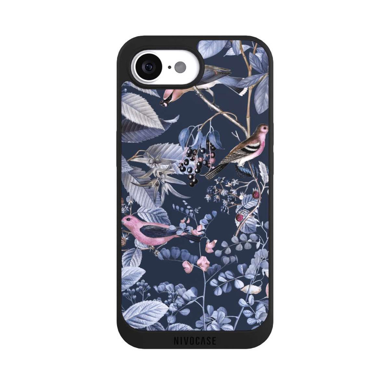 iPhone 16e NIVOpure Birds And Berries Blue