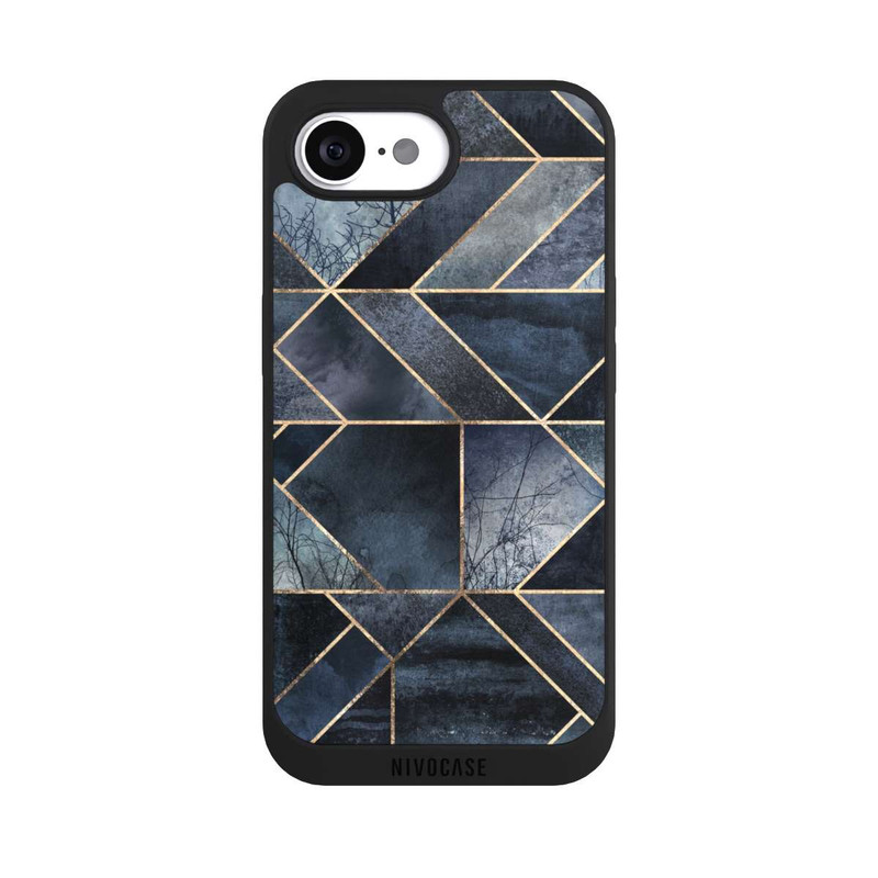 iPhone 16e NIVOpure Nature Abstraite Bleu Foncé