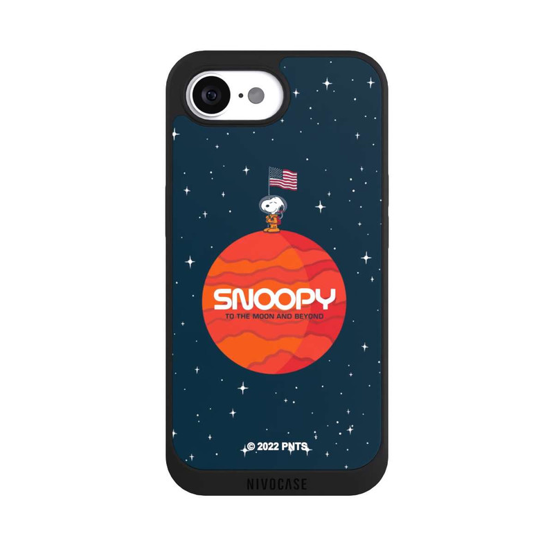 iPhone 16e NIVOpure Snoopy Weltraumreisender Orange