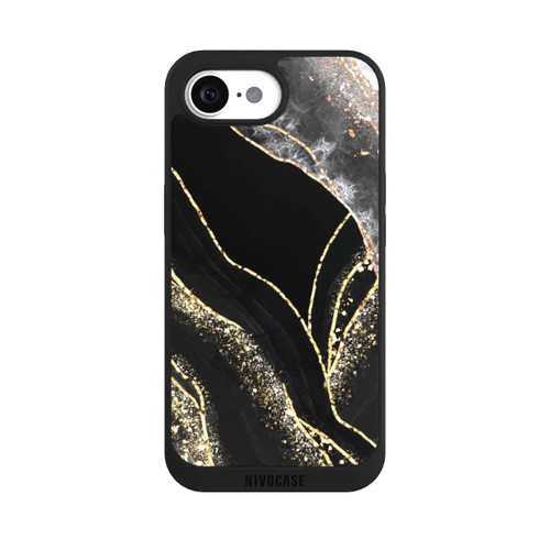Apple iPhone 16e NIVOpure Dark Marble Gold