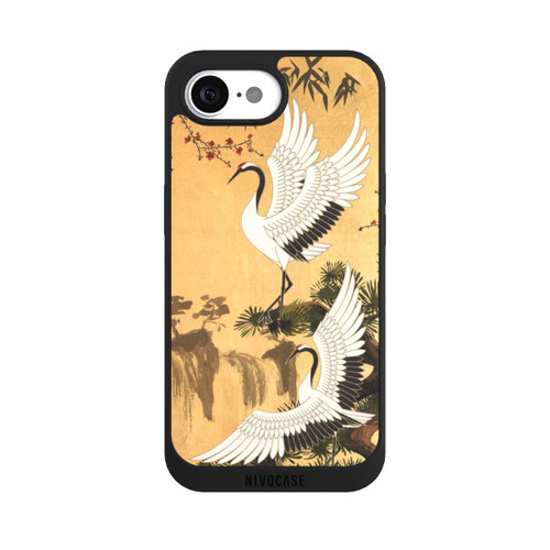 Apple iPhone 16e NIVOpure Cranes Gold Japan 2