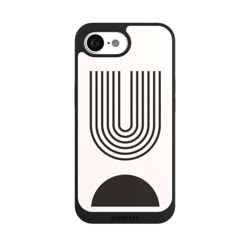 Apple iPhone 16e NIVOpure Moderne Kunst Schwarze Linien