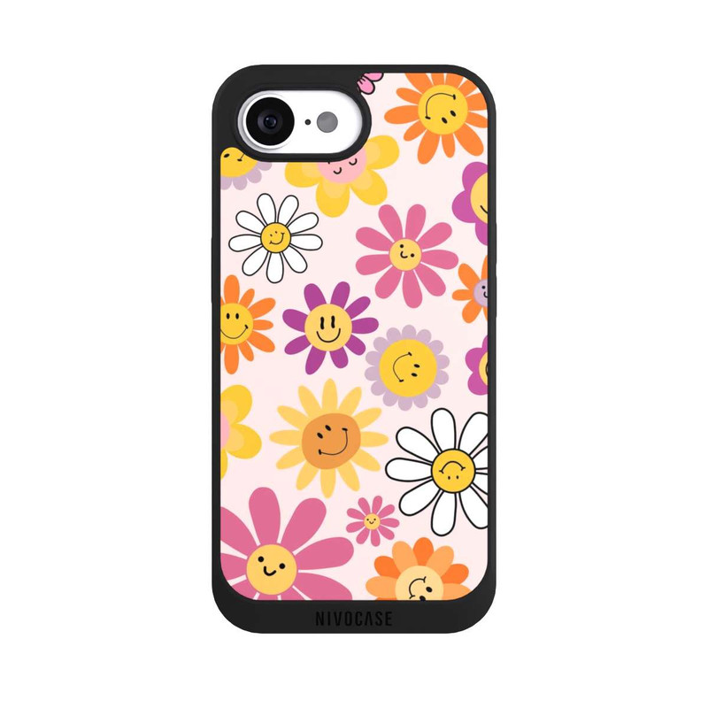 iPhone 16e NIVOpure Smiles Pink Flowers