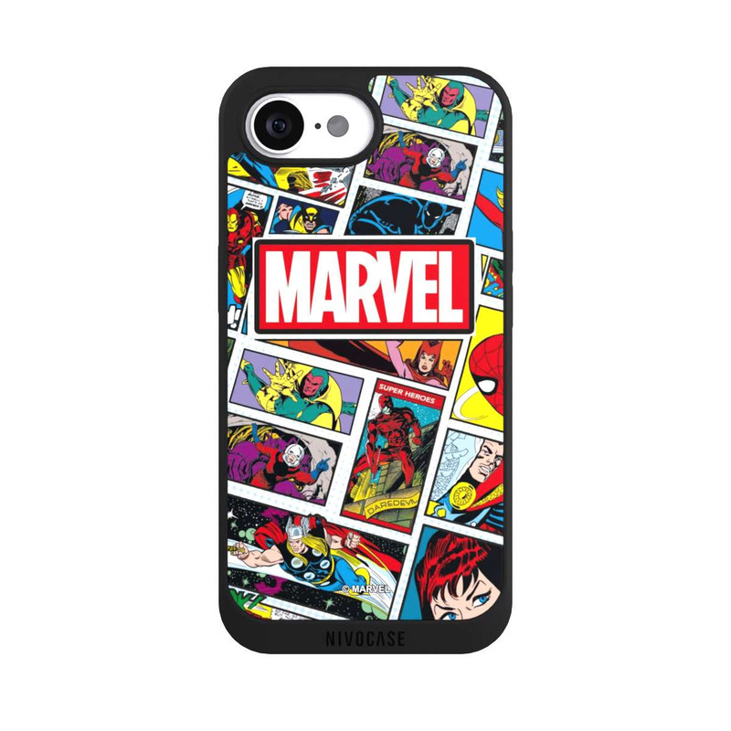 iPhone 16e NIVOpure Marvel Comic Pattern