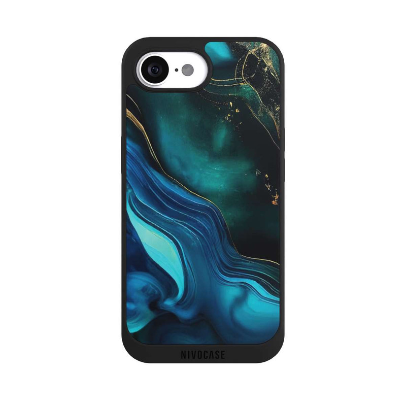 iPhone 16e NIVOpure Blaugoldene Tinte