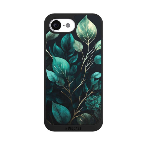 Apple iPhone 16e NIVOpure Eukalyptus dunkler Hintergrund