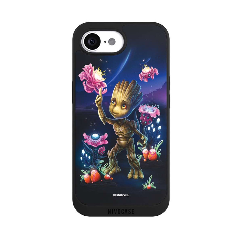 iPhone 16e NIVOpure Baby Groot Blumen