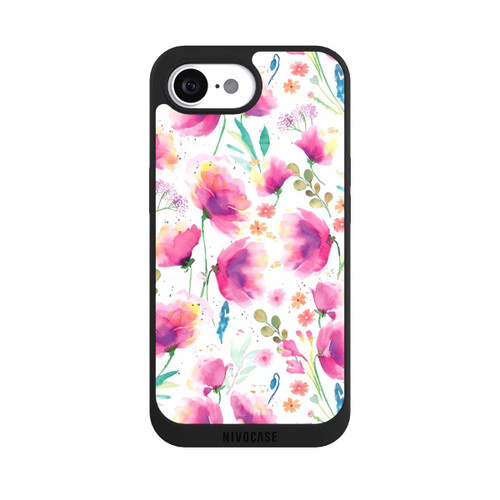 Apple iPhone 16e NIVOpure Coquelicots abstraits aquarelle