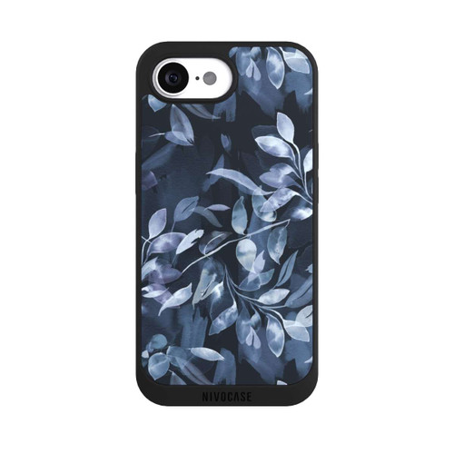 Apple iPhone 16e NIVOpure Aquarelle Feuilles Mystiques Marine
