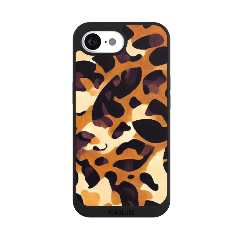 iPhone 16e NIVOpure Leo Pattern hellbraun