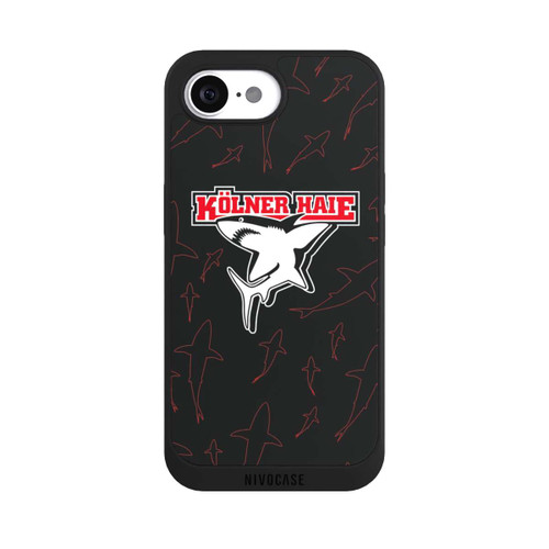 Apple iPhone 16e NIVOpure Haie Muster Rot