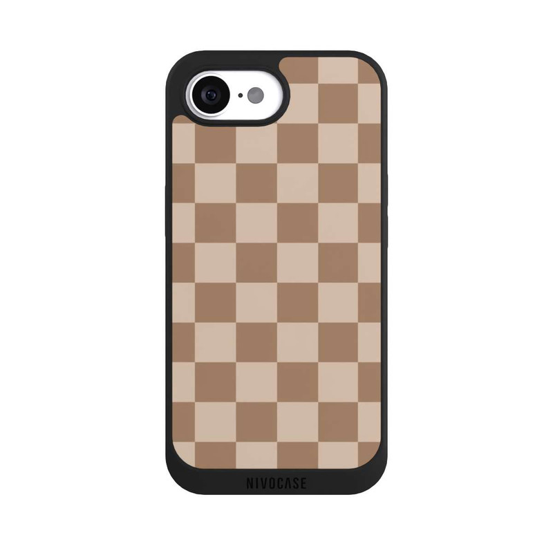 iPhone 16e NIVOpure Brown check