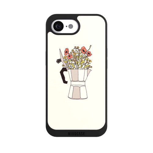 Apple iPhone 16e NIVOpure Fleurs Moka