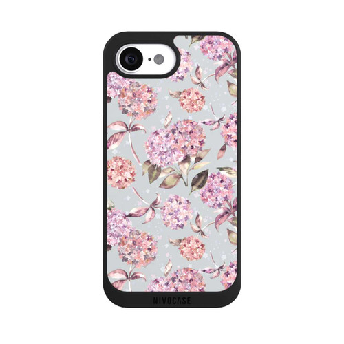 Apple iPhone 16e NIVOpure Pastel Magic Hydrangea Floral Watercolor Pink