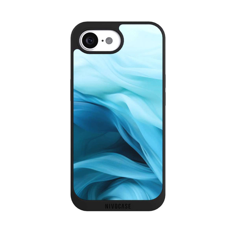 iPhone 16e NIVOpure Smooth Blue Texture