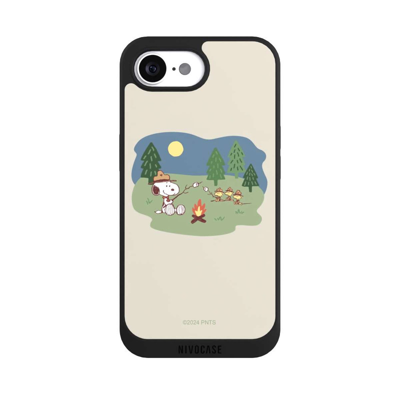 iPhone 16e NIVOpure Snoopy Lagerfeuer