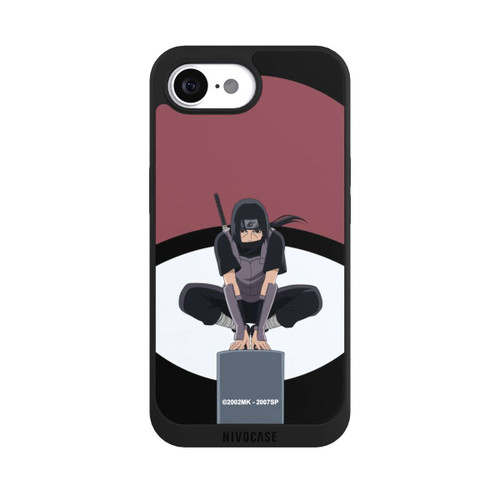 Apple iPhone 16e NIVOpure Symbole Itachi Uchiha noir
