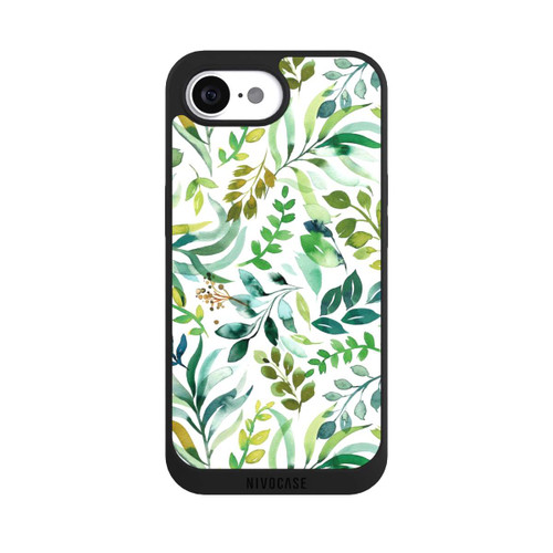 Apple iPhone 16e NIVOpure Aquarell Palmenblätter Botanisch Grün
