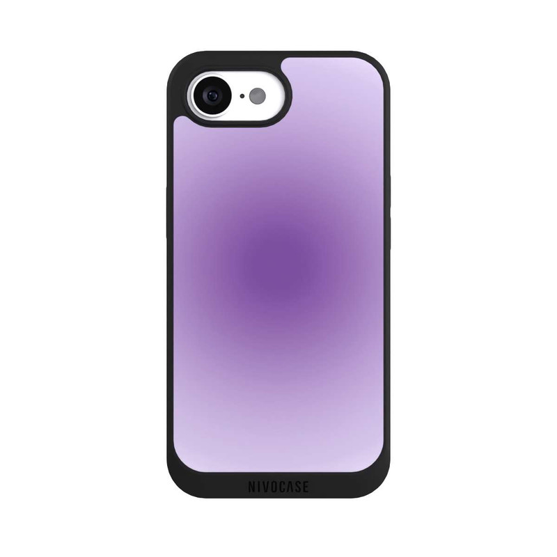 iPhone 16e NIVOpure Aura purple circle