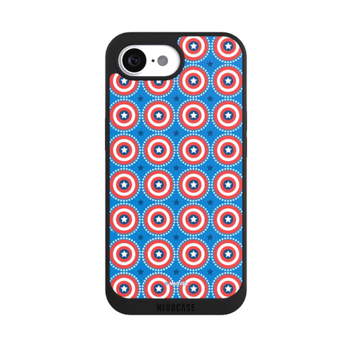 Apple iPhone 16e NIVOpure Captain American Shield Pattern
