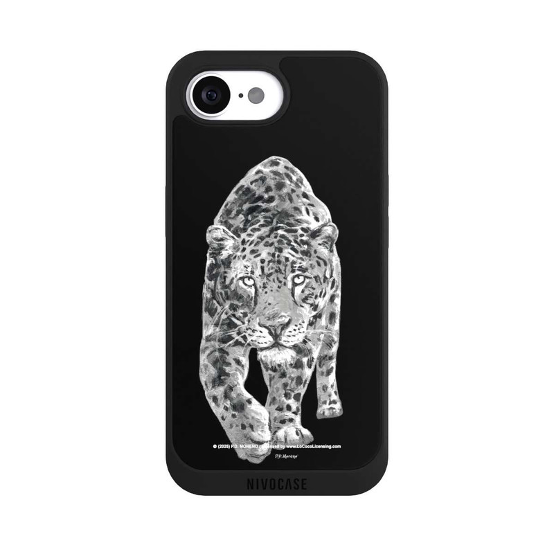 iPhone 16e NIVOpure Leopard Schwarz