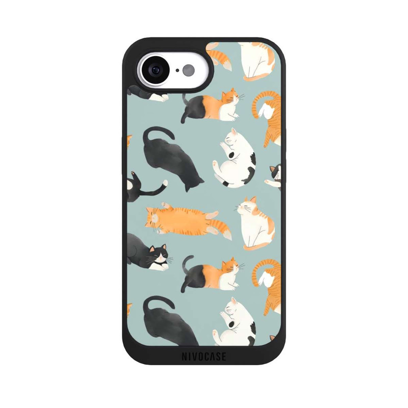 iPhone 16e NIVOpure Cats Pattern