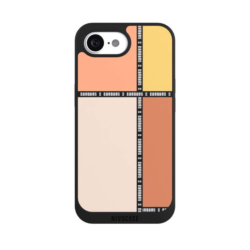 iPhone 16e NIVOpure Bauhaus Squares-Pastel
