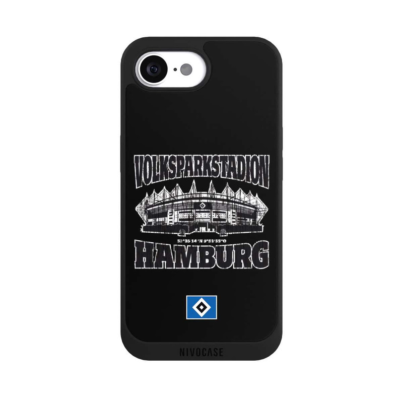 iPhone 16e NIVOpure HSV Volksparkstadion Schwarz